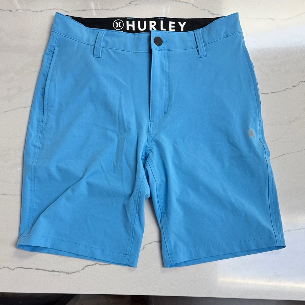 Hurley Men's Sky Blue Hybrid Performance Shorts